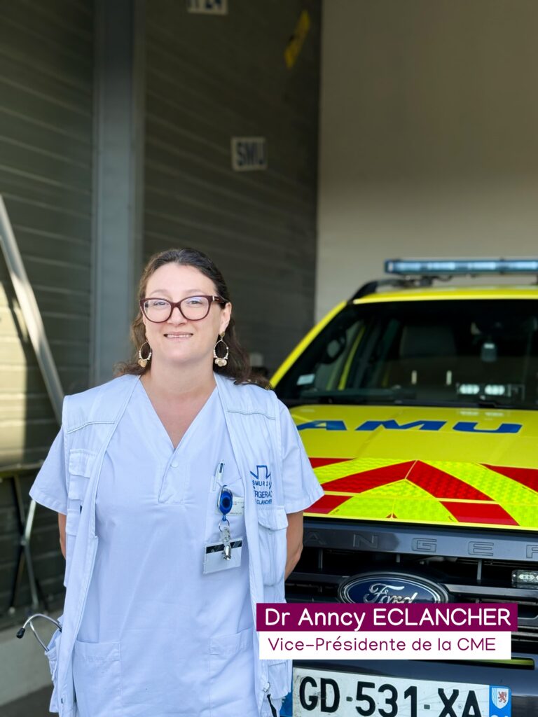 Dr Eclancher, Vice-Présidente de la CME